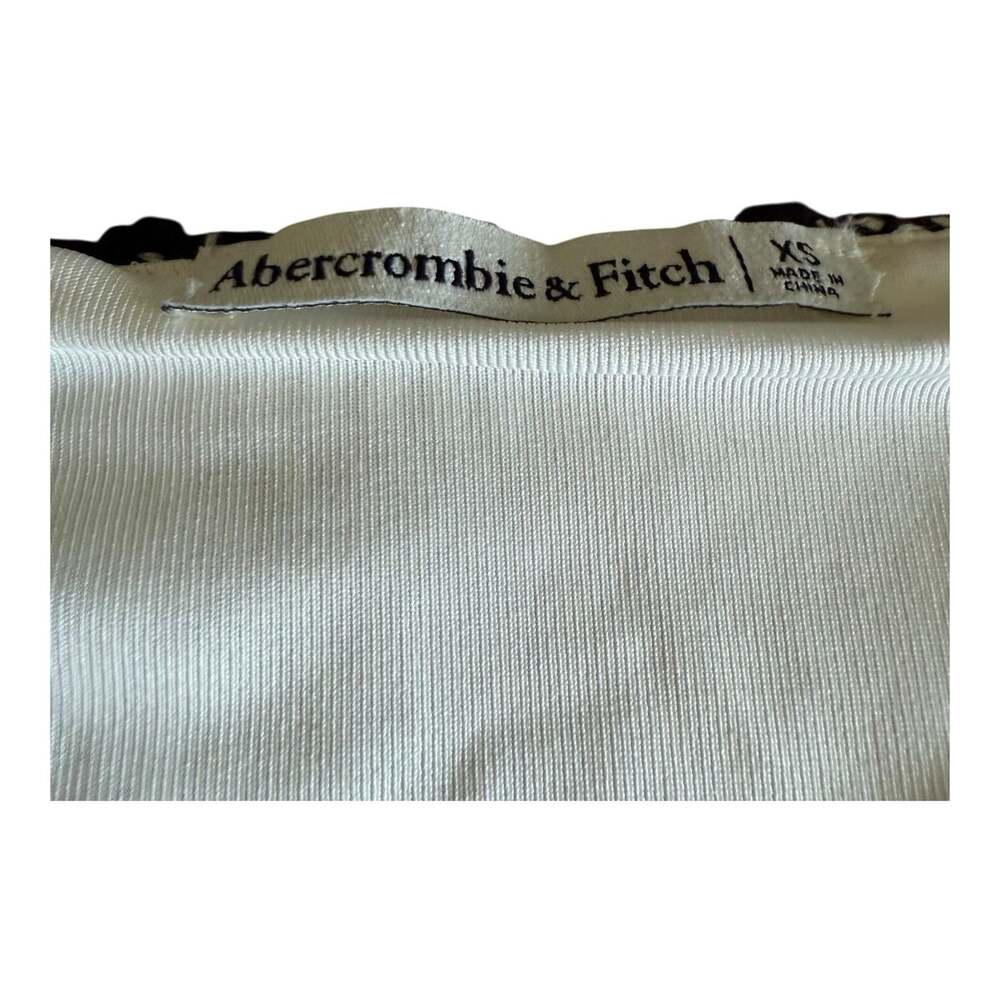 Abercrombie & Fitch White Crochet Knit Mini Dress Bodycon Sleeveless Lined XS - Picture 11 of 12